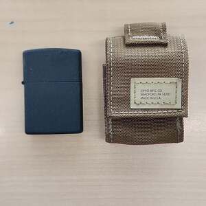 Zippo Matte Black Lighter and Coyote Tan Tactical Pouch Gift Set